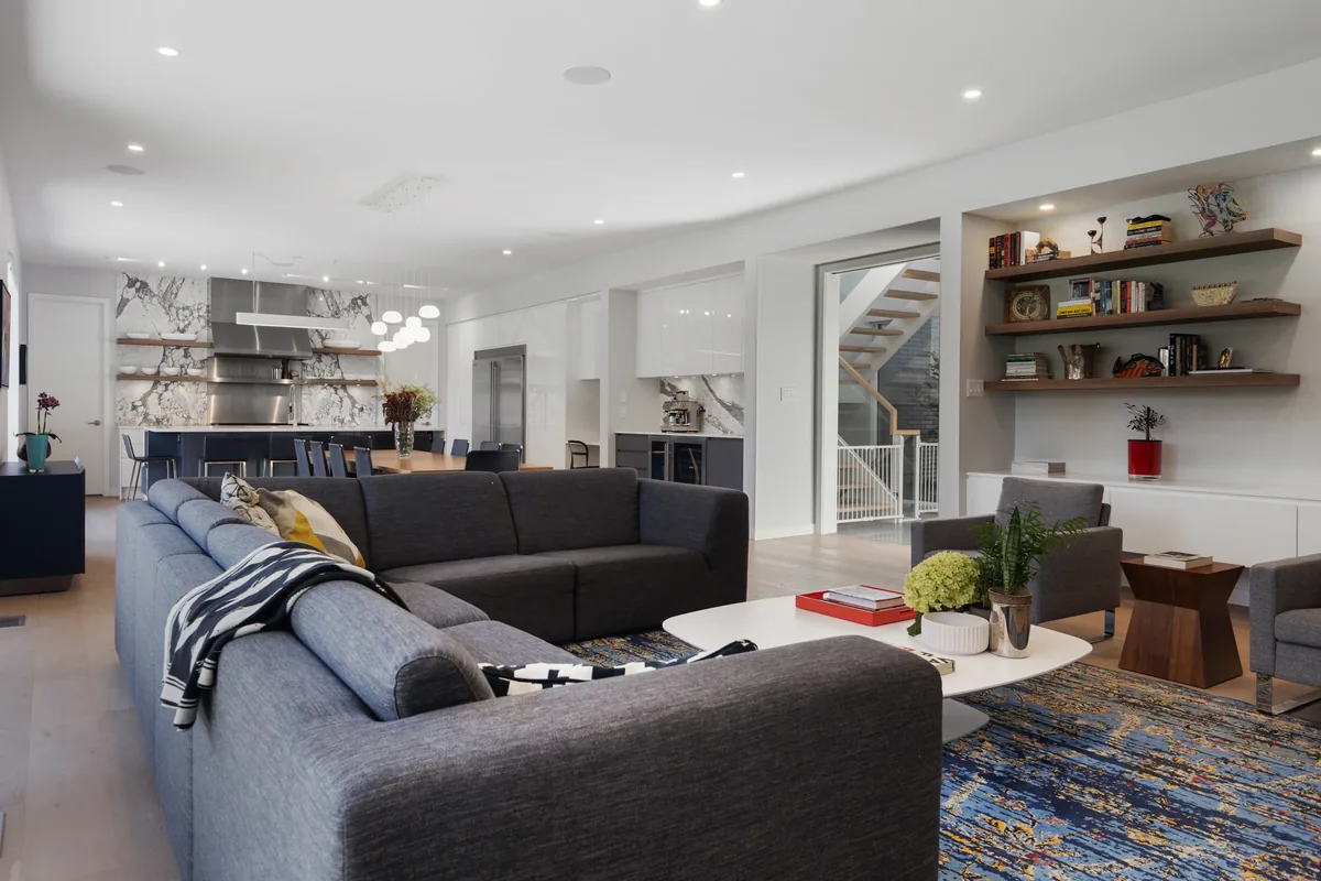 Pro Build estimator performing on-site assessment for basement finishing project