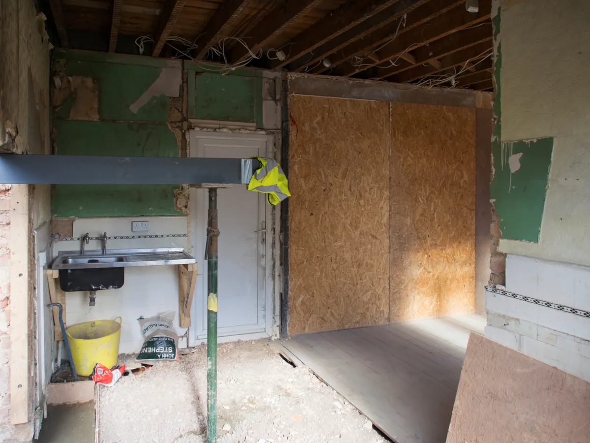 Massachusetts contractor performing master bathroom remodel construction work